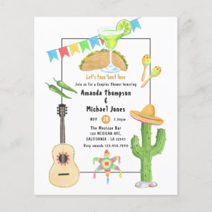 Mexican Fiesta Taco'bout Love Couples Shower Flyer