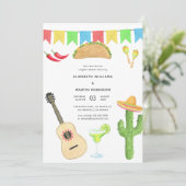 Mexican Fiesta Taco'bout Love Couples Shower Kaart (Staand voorkant)