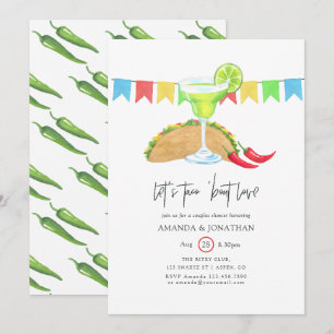 Mexican Fiesta Taco'bout Love Couples Shower Kaart
