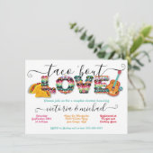 Mexican Fiesta Taco'bout Love koppels douche Kaart (Staand voorkant)