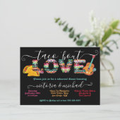 Mexican Fiesta Taco'bout Love Rehearsal Dinner Kaart (Staand voorkant)