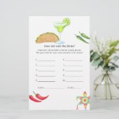 Mexican Fiesta Taco's bout Love Vrijgezellenfeest (Staand voorkant)