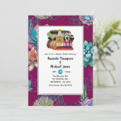 Mexican Fiesta Tacos en Tequila Couples Shower Kaart (Staand voorkant)