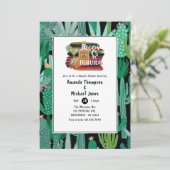 Mexican Fiesta Tacos en Tequila Couples Shower Kaart (Staand voorkant)