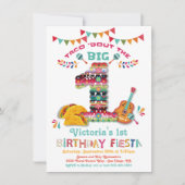 Mexican Fiesta the Big One 1st Birthday Invitation Kaart (Voorkant)