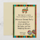 Mexican Fiesta Threaditation Kaart (Voorkant / Achterkant)