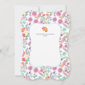 Mexican FIESTA Uitnodigingen FolkArt NACHO GEMIDDE (Achterkant)