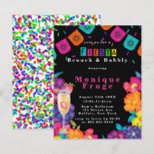 Mexican Fiesta Vivid Floral Brunch & Bubble Kaart (Voorkant / Achterkant)