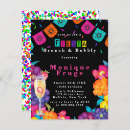 Mexican Fiesta Vivid Floral Brunch & Bubble Kaart