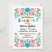 Mexican Fiesta Vrijgezellenfeest Flower Folkart Ka Kaart (Voorkant)