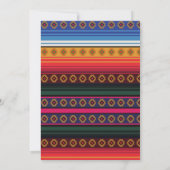 Mexican Fiesta Vrijgezellenfeest Flower Folkart Kaart (Achterkant)