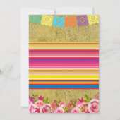 Mexican Fiesta Vrijgezellenfeest Party Invitation Kaart (Achterkant)