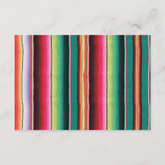 Mexican Fiesta Wedding Info cards Informatiekaartje (Achterkant)