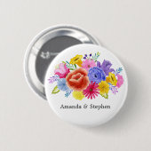 Mexican Fiesta Wedding Ronde Button 5,7 Cm (Voorkant /achterkant)