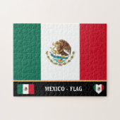Mexican Flag & Mexican Country Legpuzzel (Horizontaal)