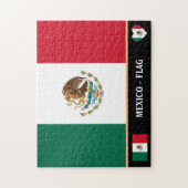 Mexican Flag & Mexican Country Legpuzzel (Verticaal)
