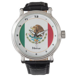 Mexican Flag & Mexico trendy mode / design horloge