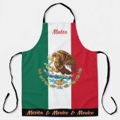 Mexican Flag schort, Mexico, Mexicaanse chef-koks  Schort (Voorkant)