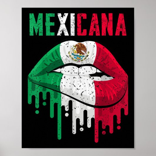 Mexican Flag Shirt Meisje Vrouwen Kinder Peuter Me Poster (Voorkant)