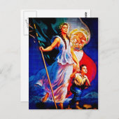 Mexican Flag Woman and Child Briefkaart (Voorkant / Achterkant)
