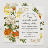 Mexican Floral Baby shower Invitation Kaart (Voorkant / Achterkant)