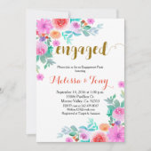 Mexican Floral Blanket verlovingsfeest Kaart (Voorkant)