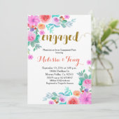 Mexican Floral Blanket verlovingsfeest Kaart (Staand voorkant)