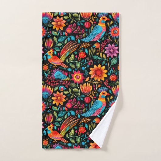 Mexican floral colorful bad handdoek (Handdoek)