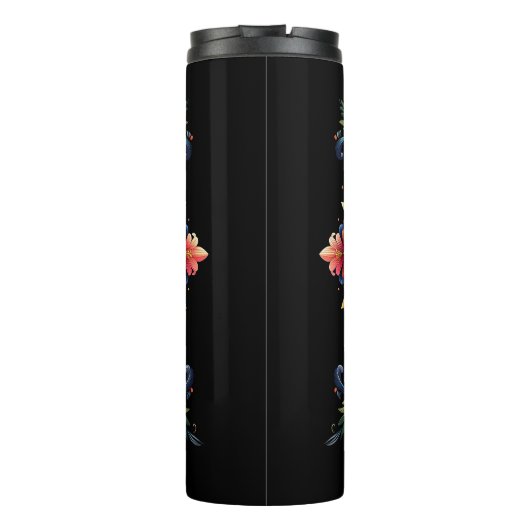 Mexican Floral Cross Design Thermosbeker (Achterkant)