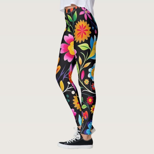 Mexican Floral Fiesta Leggings (Links)