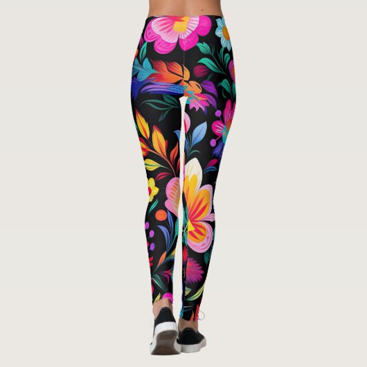 Mexican Floral Fiesta Leggings (Achterkant)
