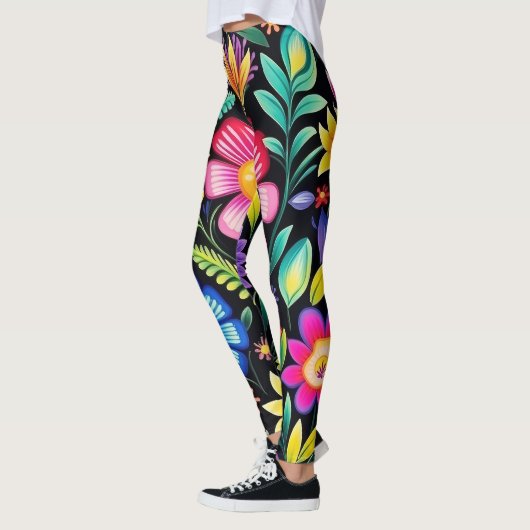 Mexican Floral Fiesta Leggings (Links)