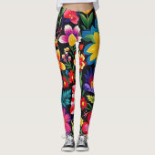Mexican Floral Fiesta Leggings (Voorkant)