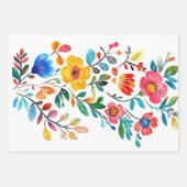 Mexican Floral Inpakpapier Vel (Voorkant)