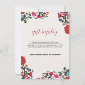 Mexican Floral Kleurrijke Huwelijkscadeau Registry (Voorkant)