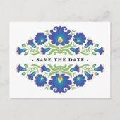 Mexican Floral Save The Date Briefkaart (Voorkant)