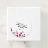 Mexican Flowers Baby shower Fiesta Bedankjes Labels (In situ)