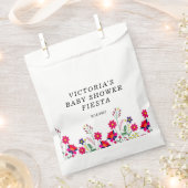 Mexican Flowers Baby shower Fiesta Bedankzakje (Geknipt)