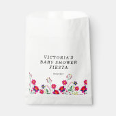 Mexican Flowers Baby shower Fiesta Bedankzakje (Voorkant)