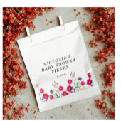 Mexican Flowers Baby shower Fiesta Bedankzakje