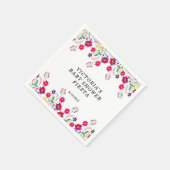 Mexican Flowers Baby shower Fiesta Servet (Hoek)