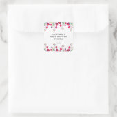 Mexican Flowers Baby shower Fiesta Vierkante Sticker (Tas)