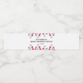 Mexican Flowers Baby shower Fiesta Waterfles Etiket (Enkel label)