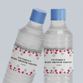 Mexican Flowers Baby shower Fiesta Waterfles Etiket