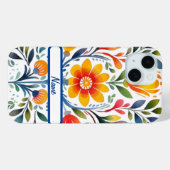 Mexican Flowers Design Hoesje-Mate Case-Mate iPhone Case (Achterkant (horizontaal))