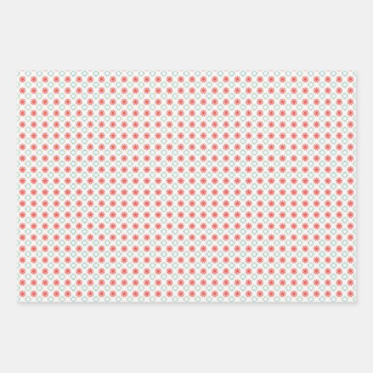 Mexican Folk Art Bloemen sinaasappel kleurrijk Inpakpapier Vel (Voorkant 2)