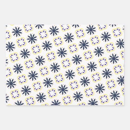 Mexican Folk Art Bloemen sinaasappel kleurrijk Inpakpapier Vel (Voorkant)