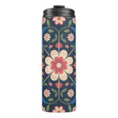 Mexican Folk Art Floral Pattern Thermosbeker (Voorkant)