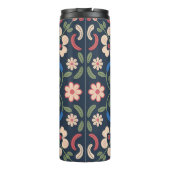 Mexican Folk Art Floral Pattern Thermosbeker (Achterkant)