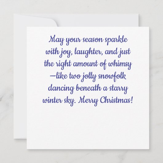 Mexican Folk Art Snowmen Snowman Personalized (Achterkant)